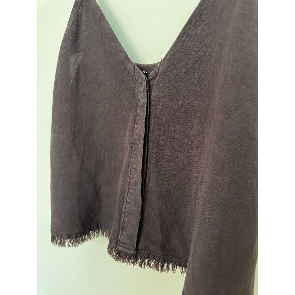 Young Fabulous and Broke Women's Brown Cami Fringed Hem Size Small - Picture 3 of 8